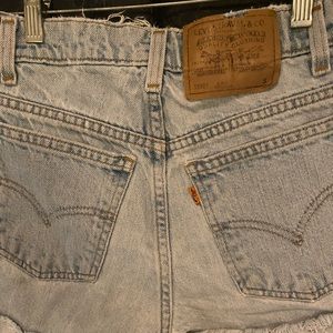 Vintage Levi’s blue Jean shorts